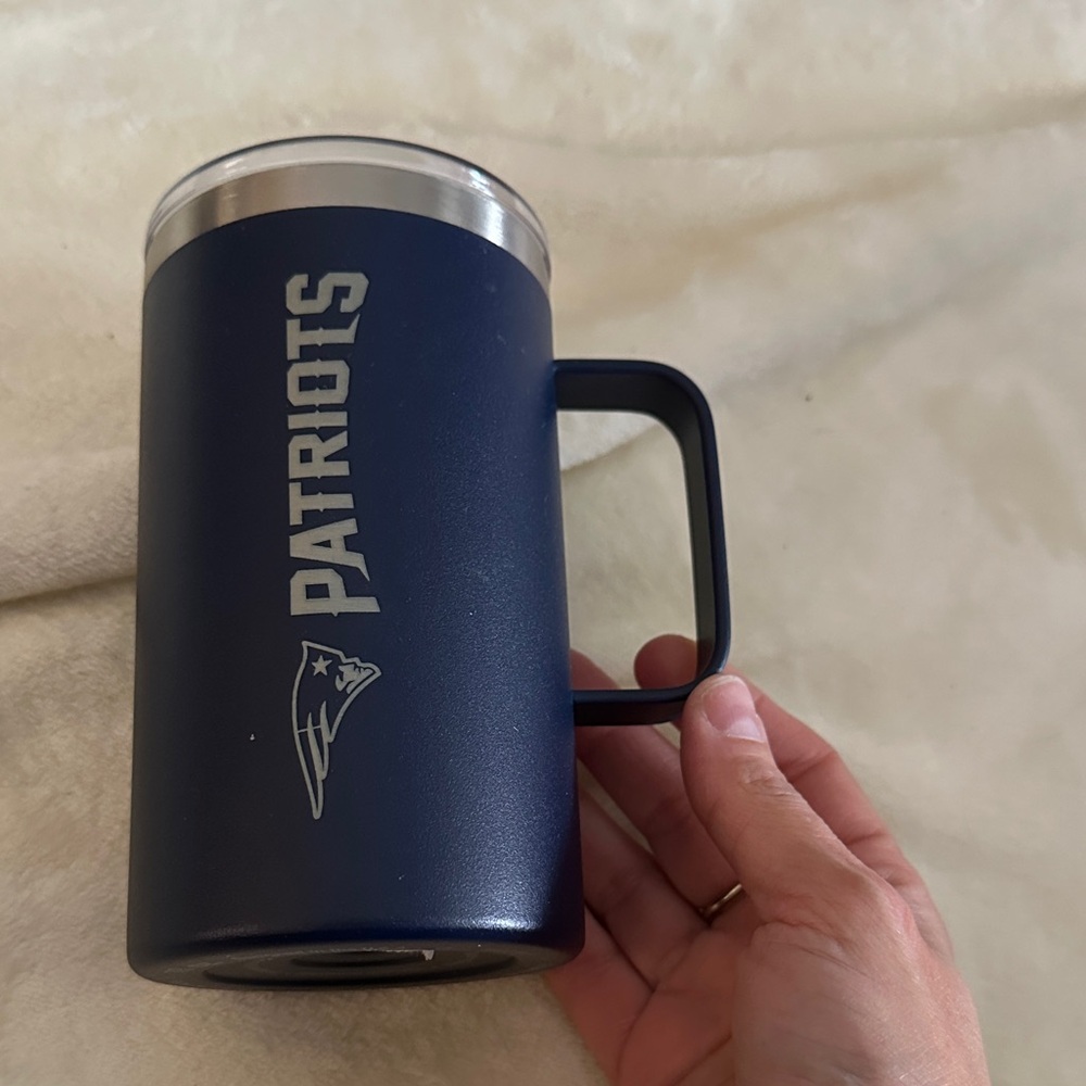 Patriots Blue Travel Coffee Mug